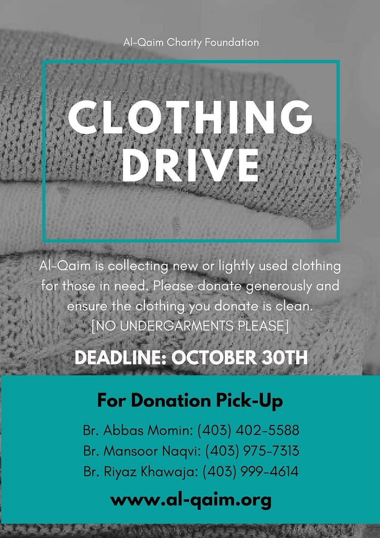 Alqaim Clothing Drive